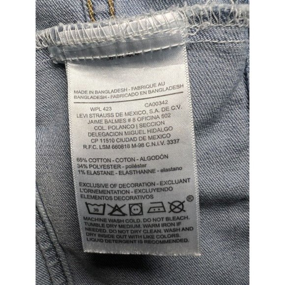 Signature by Levi Strauss Jean Jacket Women Sz Small Blue Light Wash Casual - Picture 10 of 13